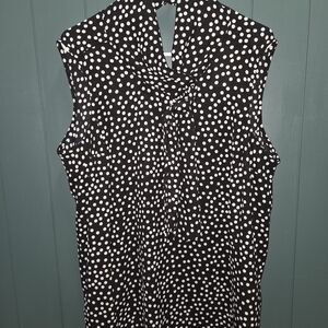 Polka Dot Sleeveless Top